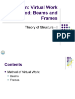 Deflection: Virtual Work Method Beams and Frames: Theory of Structure - I