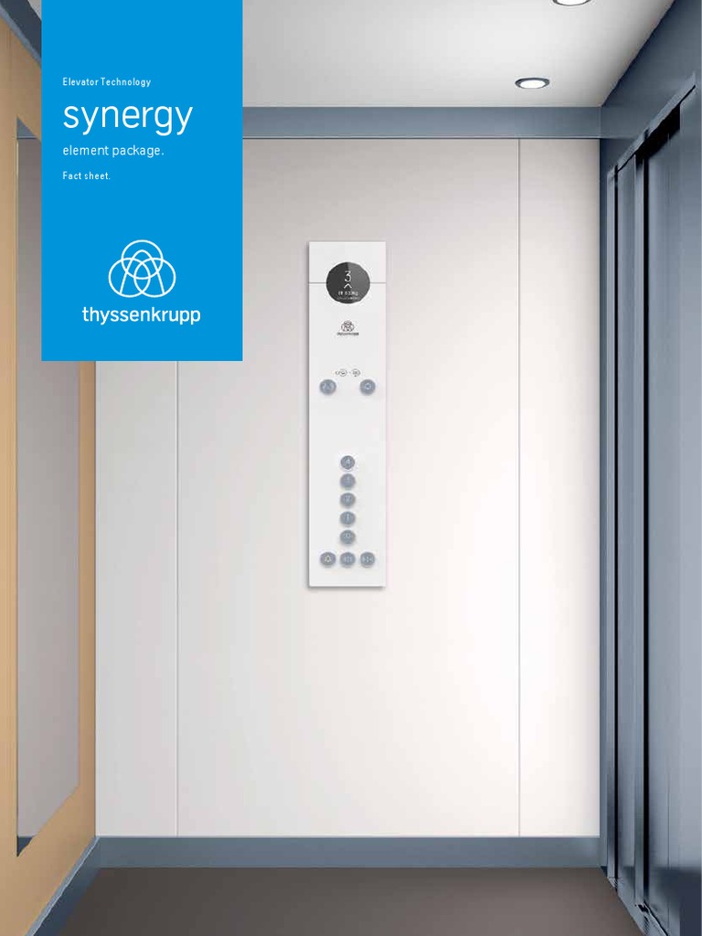 Thyssenkrupp Synergy Elevator Overview | PDF | Elevator | Door