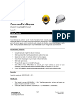 Ficha Técnica Casco Con Portalámpara