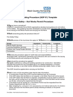 Fire Safety - SOP 01 - Hot Works Permit Procedure