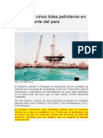 Adjudican Cinco Lotes Petroleros en La Costa Norte Del País