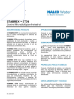 STA BR EXTM ST70 Microorganism Control Chemical - PB - SP (Español) PDF