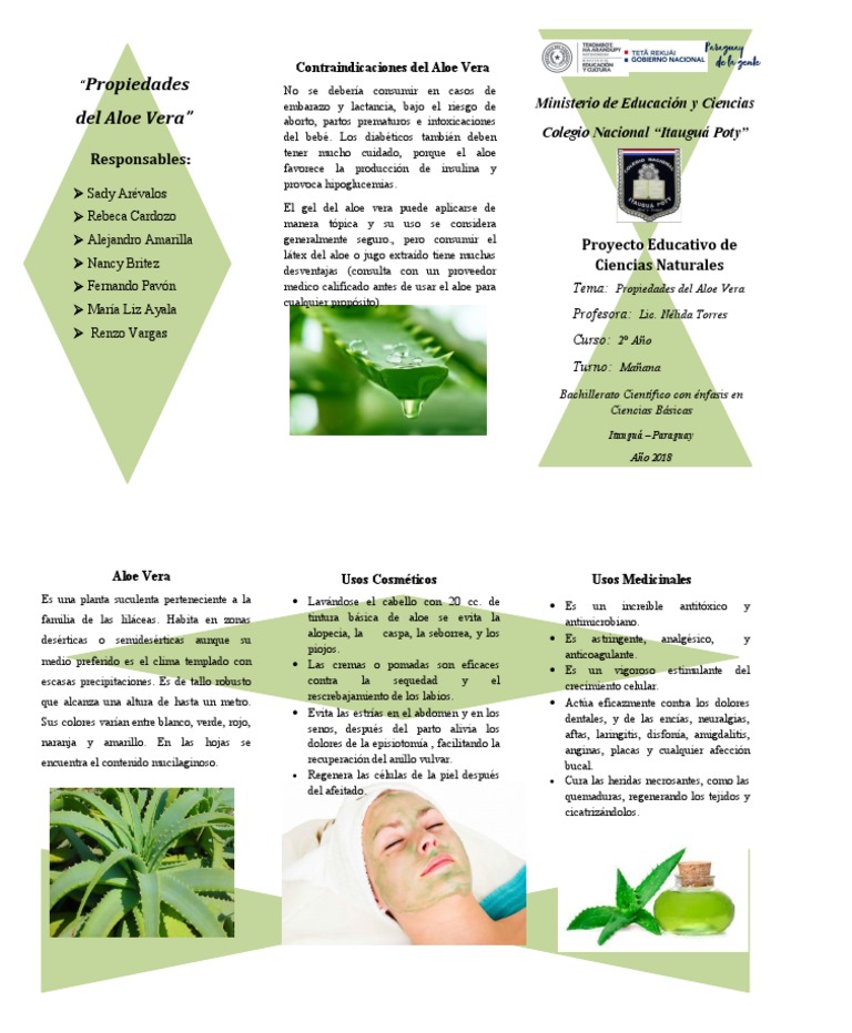 Contraindicaciones del Aloe Vera | PDF | Especialidades Medicas | Medicina