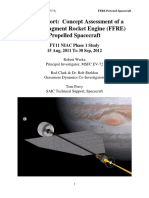 Final Report: Concept Assessment of A Fission Fragment Rocket Engine (FFRE) Propelled Spacecraft