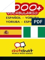 3000+ Español - Yoruba Yoruba - Español Vocabulario (Spanish Edition)