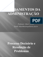 Fundamentos da ADM - Aula 8