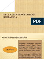 Kecekapan Pengetahuan Berbahasa