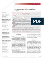Surgical Management of Posterior Fossa Mass Lesions 2006
