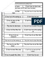 Eg They Don't Have To Clear The Table.: Combine The Sentences by Adding "But"