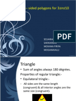 Properties of N - Sided Polygons For 3