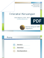 Teori Keruangan - Interaksi Keruangan