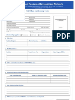 HRDN-Individual Membership Form