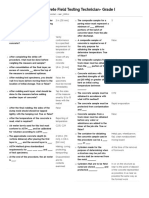 ACI - Field Tech Grade 1 Practice Test