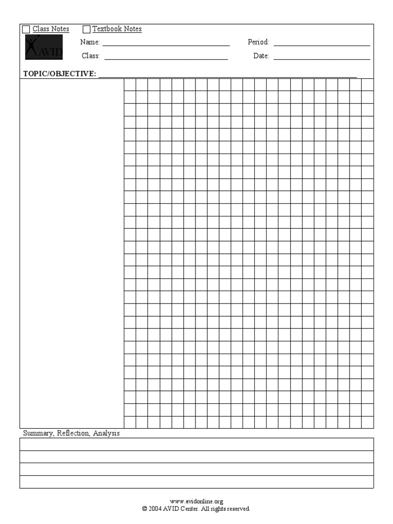 Graphing Paper Cornell Notes | PDF
