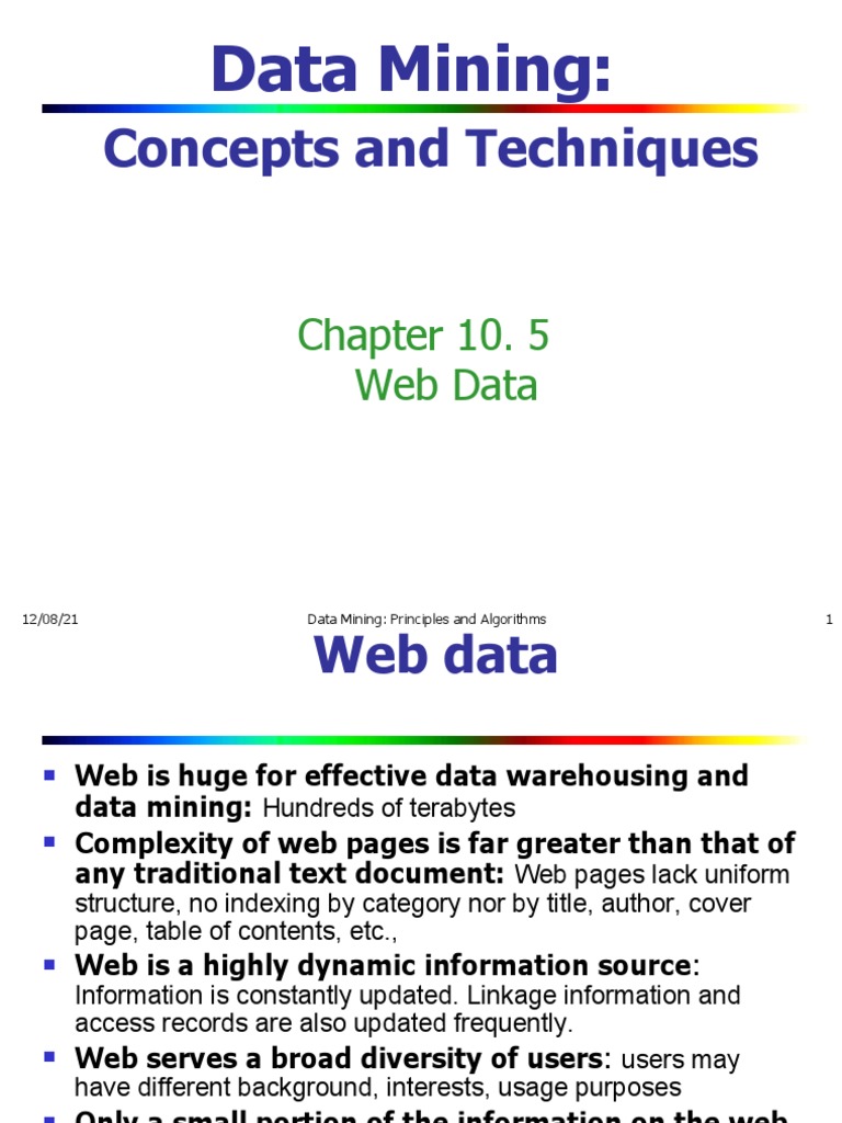 Web Data Mining Techniques Explained | PDF | Areas Of Computer Science ...