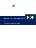 Guide To DHS Statistics: The Demographic and Health Surveys Program