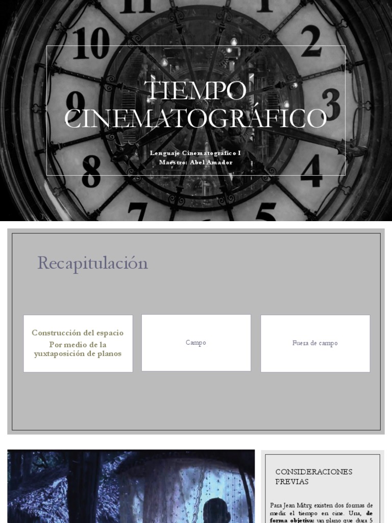 Manipulación del Tiempo en Cine | PDF | Narrativa | Ritmo