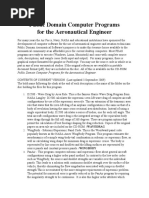 Public Domain Computer Programs For The Aeronautical Engineer