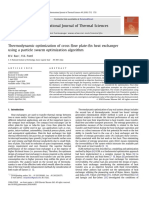 Thermodynamic Optimization of Cross Flow Plate-Fin Heat Exchanger PDF