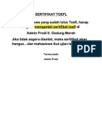Sertifikat Toefl PDF