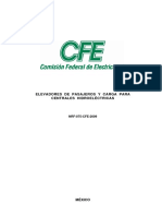 NRF-075-CFE-2009 Elevadores de Pasajeros y Carga para Centrales Hidroeléctricas