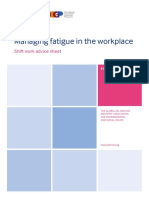 Managing Fatigue Shift Advice 2019 PDF