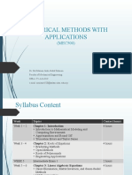 Numerical Methods With Applications