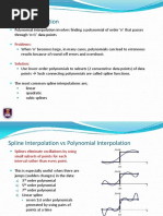 Spline Interpolation: Problems