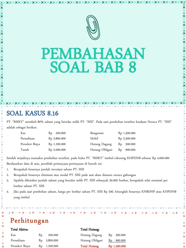 Pembahasan Soal Akl 2 Bab 8 9 Dan 10 Pdf