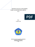 Analysis of Natural Rubber Prices and Competitiveness in Lampung Province