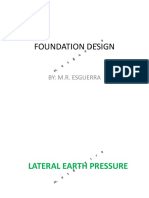 Rankine Earth Pressure Foundation Design