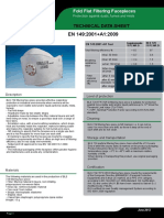 Bls 729 Ffp2 NR D EN 149:2001+A1:2009: Technical Data Sheet