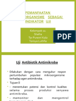 3A Kelompok 11 PEMANFAATAN MIKROORGANISME SEBAGAI INDIKATOR UJI Mikrobiologi.