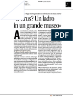 Sestili: "Il virus? Un ladro in un grande museo" - Il Corriere Adriatico del 23 maggio 2020