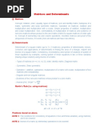 Matrices and Determinants