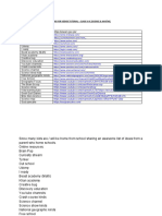 Links For Vedios Tutorial - Class Vi-X (Science & Masths)