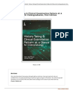 History Taking Amp Clinical Examination Pattern PDF
