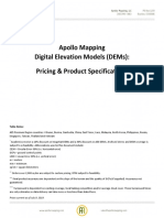 Apollo Mapping Digital Elevation Models (Dems) : Pricing & Product Specifications