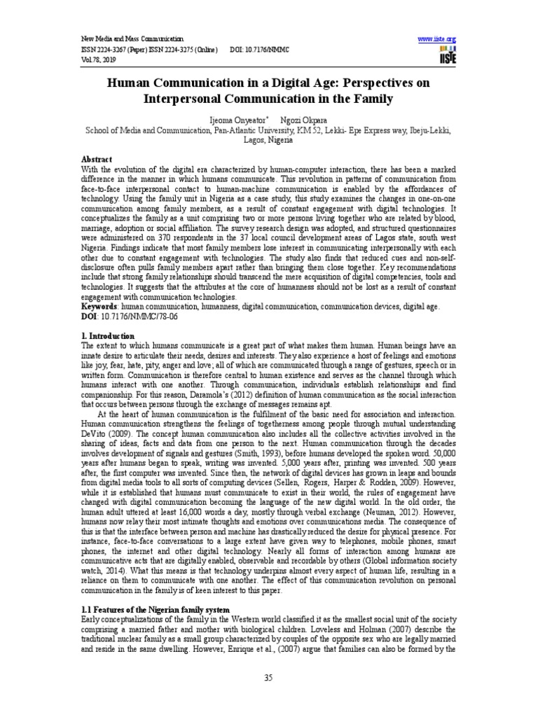 Text2 - Human - Communication - in - A - Digital - Age - Per PDF | PDF ...