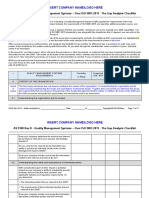 AS 9100 D From ISO 9001 Gap Checklist SAMPLE