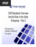 CIM Standards Overview Layers 2 and 3