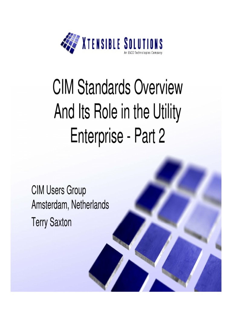 CIM Standards for Utility Integration | PDF | Resource Description ...