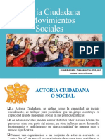 Actores Ciudadanos y Movimientos Sociales