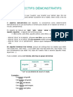 Les Adjectifs Démonstratifs - Leçon 2 PDF