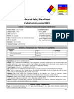 Material Safety Data Sheet: Carbol Fuchsin Powder MSDS