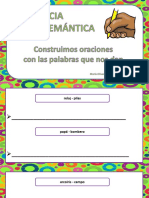 CONCIENCIA SEMÁNTICA Construimos Oraciones CON LAS PALABRAS PROPUESTAS PDF