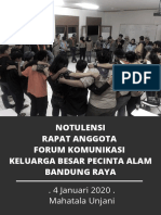 Notulensi Rapat Anggota FK-KBPA-BR 4 Januari 2020 - Mahatala Unjani
