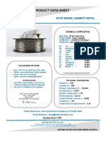 Product Data Sheet: Astm Grade 2 Babbitt Metal