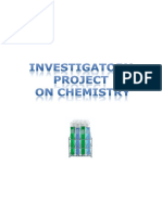 Investigatory Project On Chemistry