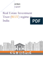 Real Estate Investment Trust Regime in India